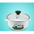 High Quality Glass Lid Enamel Cookware Set Soup & Stock Pots
 High Quality Glass Lid Enamel Cookware Set Soup  & Stock Pots